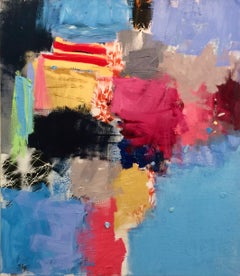 "Whispers", Contemporary, Abstract, Oil, Painting, Canvas, Texture, Pattern