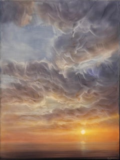 "Shine Again" (2024) Original-Acrylgemälde, Brillanter Sonnenaufgang