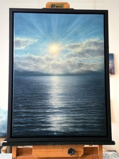 "Sun Season" (2025) - Acrylic Landscape Painting on Wooden Panel