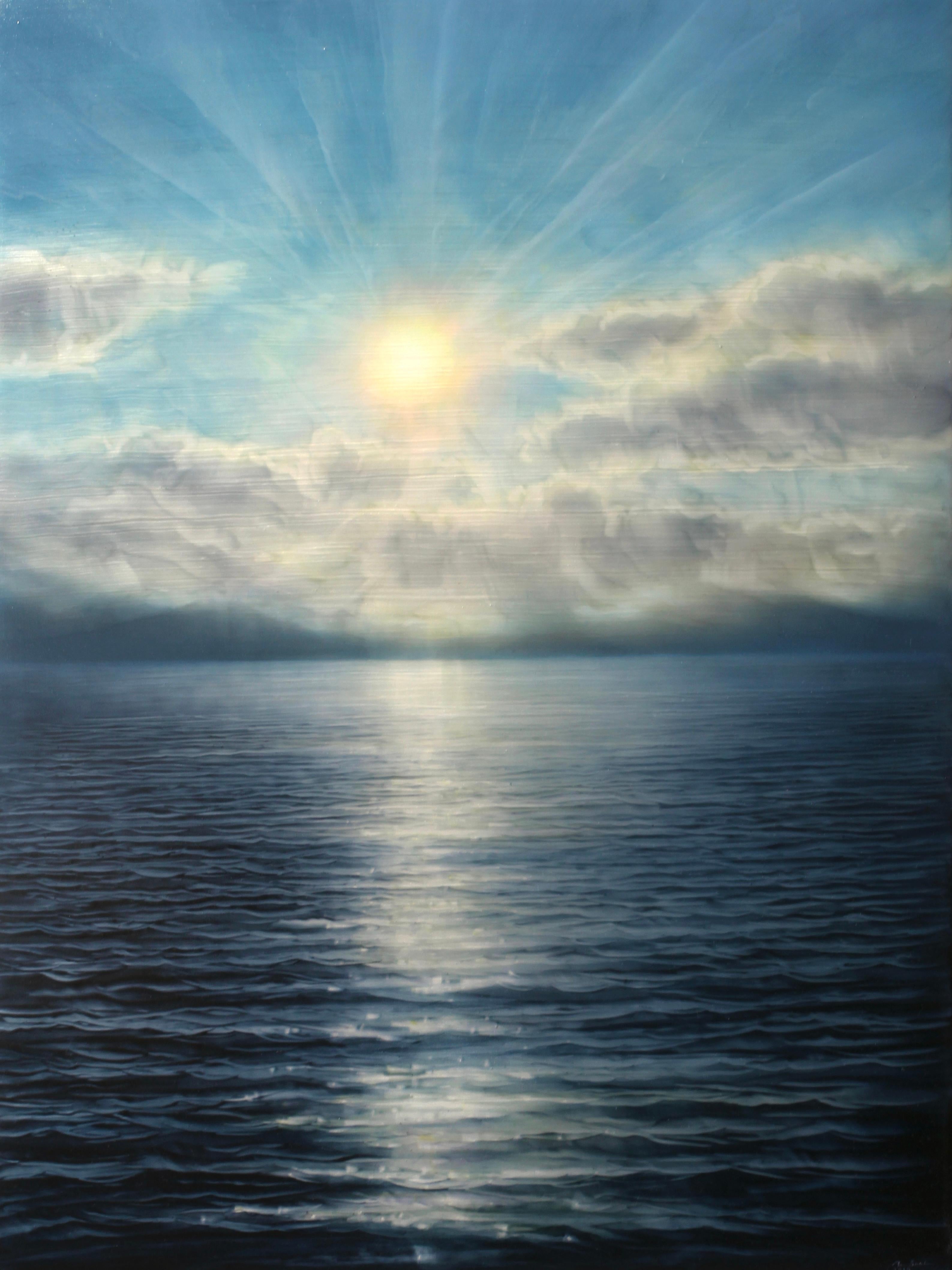 „Sun Season“ (2025) – Landschaftsgemälde in Acryl auf Holztafel