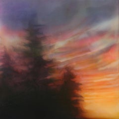 "Alberi 3" (2024) di Brian Sostrom, Pittura Acrilica Originale