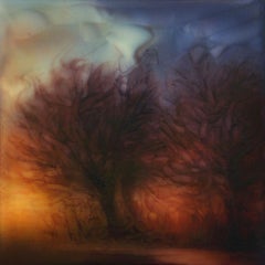 "Alberi 4" (2024) di Brian Sostrom, Pittura acrilica originale