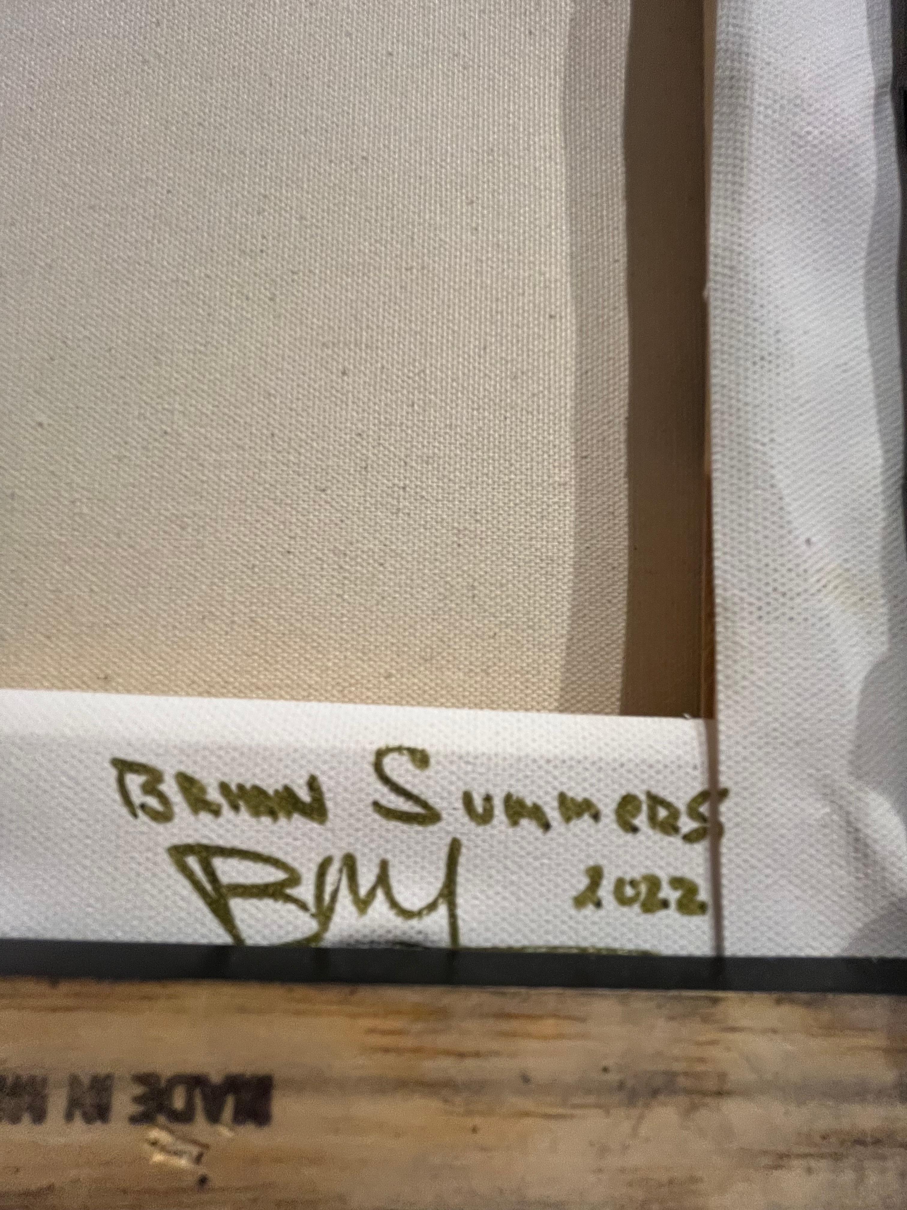 Brian Summers „Laughing Gull“ Seagull Beach Water 12x12 Gemälde auf Leinwand im Angebot 6