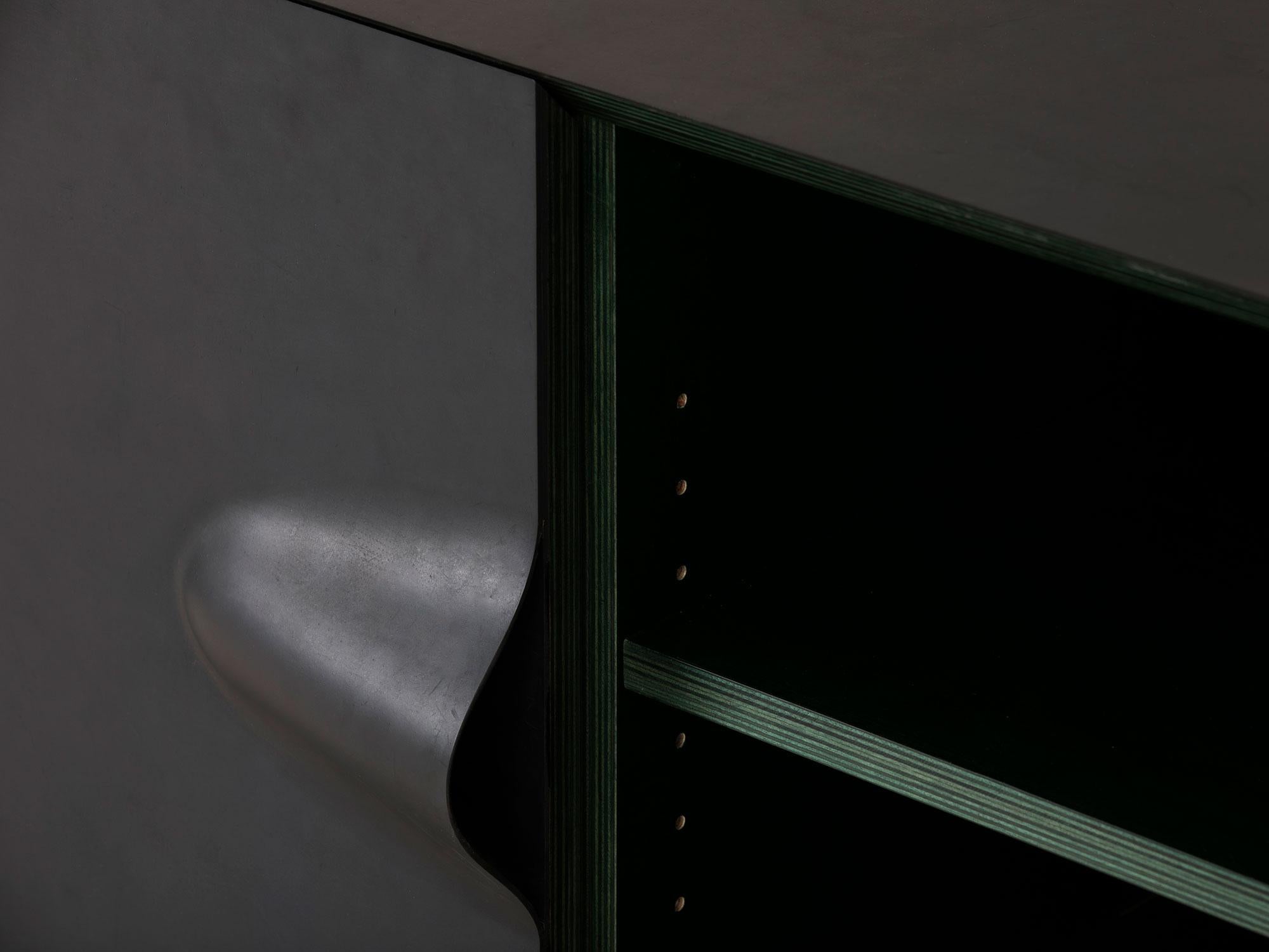 Modern Brian Thoreen Black Rubber Credenza / Sideboard  For Sale