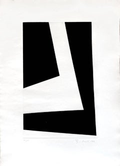 Brian Wall - Hard Edge Minimalist Etching (Geometric Abstraction) 1960s SIgned/N