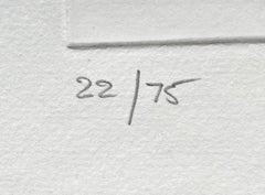 Hard Edge Minimalist Etching (Geometrische Abstraktion) aus den 1960er Jahren SIgned/N