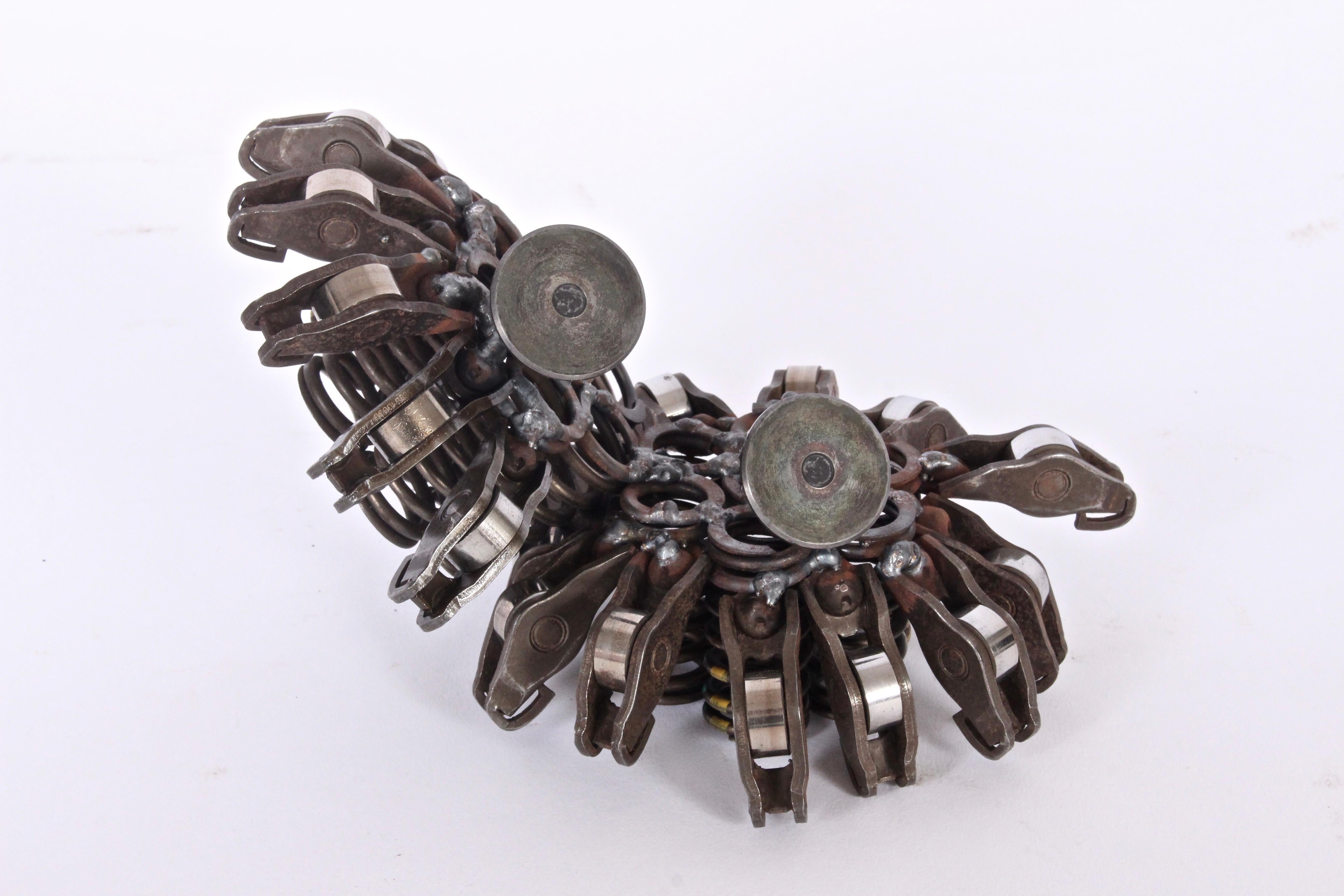 Brian Watters Automotive Assemblage Welded Metal Table Sculpture, circa 2010 In Good Condition In Bainbridge, NY