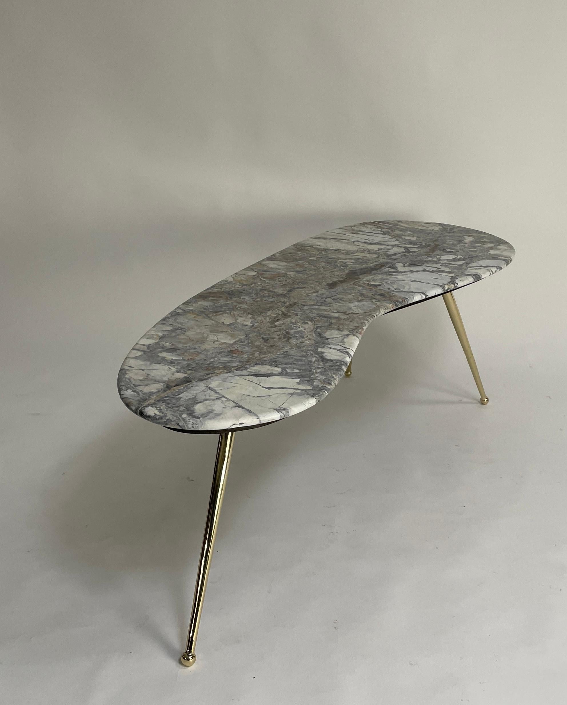 Brass Briance Coffee Table, by Bourgeois Boheme Atelier For Sale