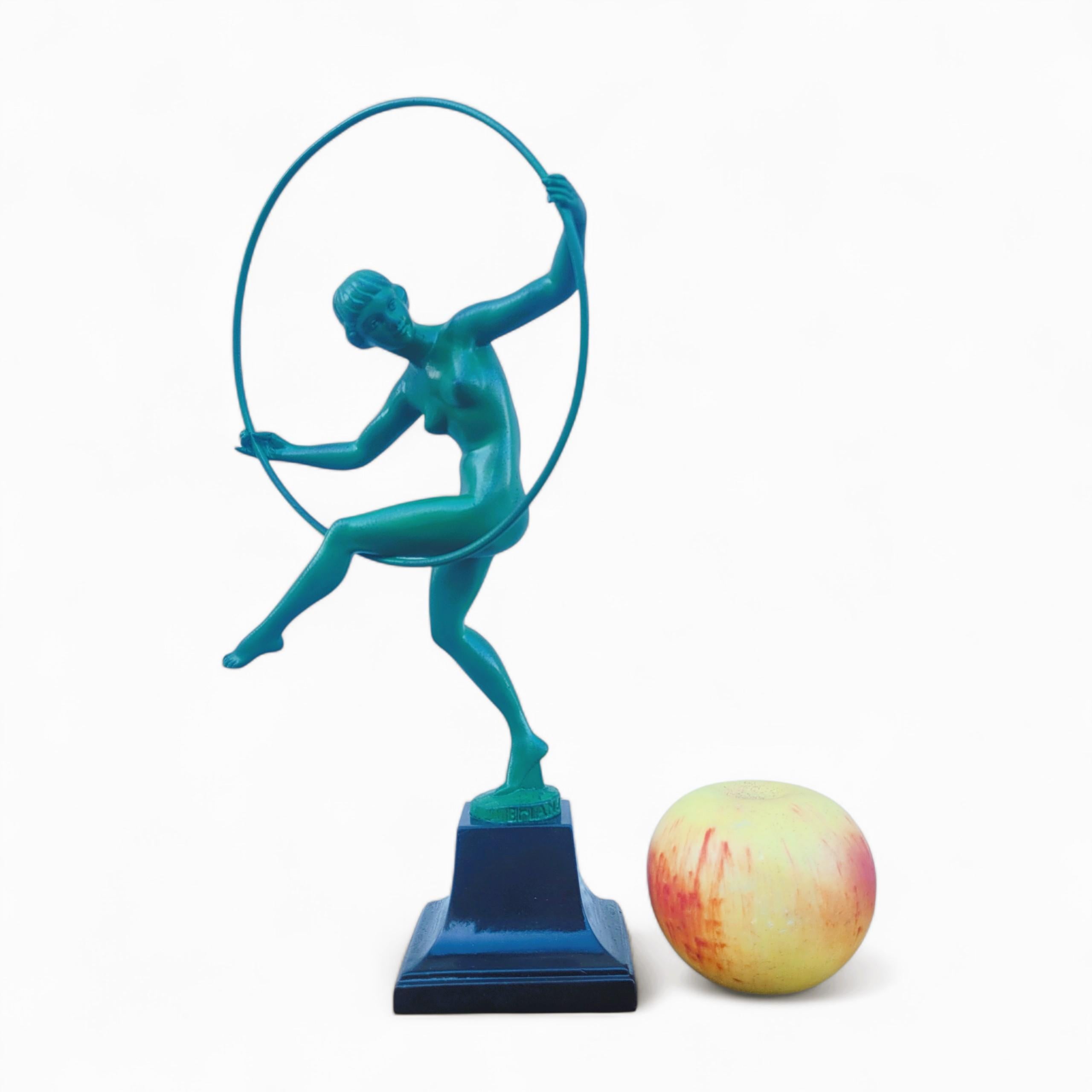 Briand, Hoop Dancer, Art Deco Sculpture, 20th Century in vendita 7