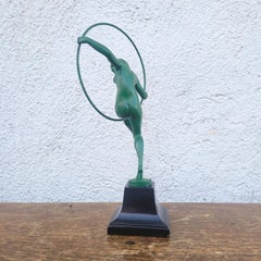 Briand, Hoop Dancer, Art Deco Sculpture, 20th Century