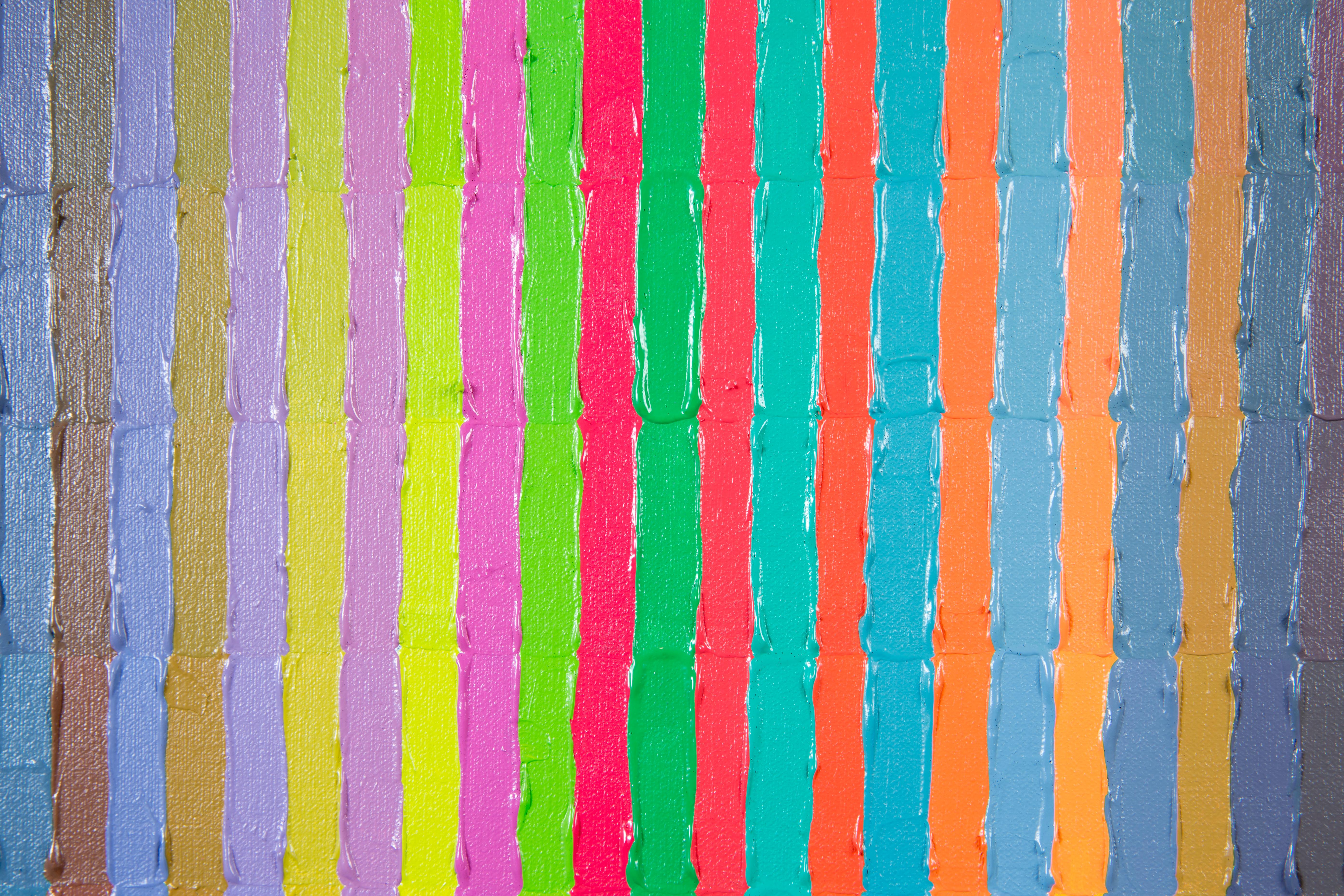 Polarity Veil - Colorful Painting, Interpretation of Sheet Music, Grid Shadow 4