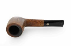 Briar Smoking Pipe with Silver Dot Stem, mid-20th Century