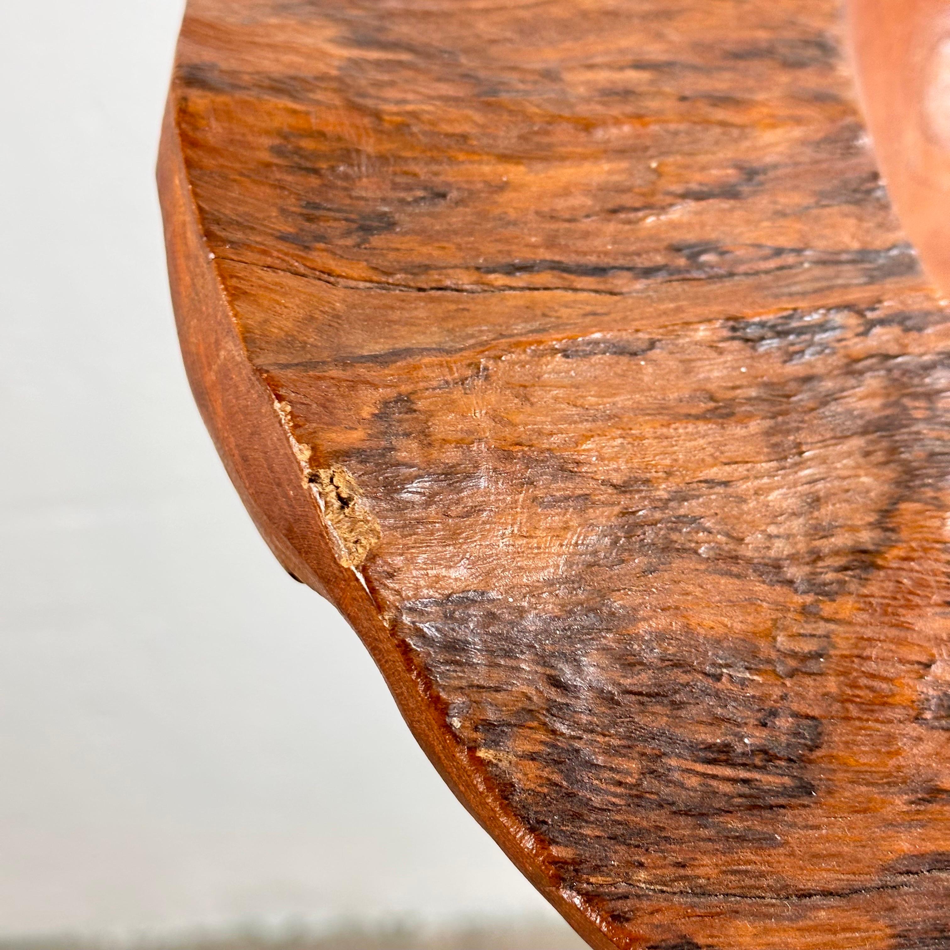 Briar Wood Live Edge Carved Bowl/Centerpiece, Italy, Unique Piece, 1960s 8