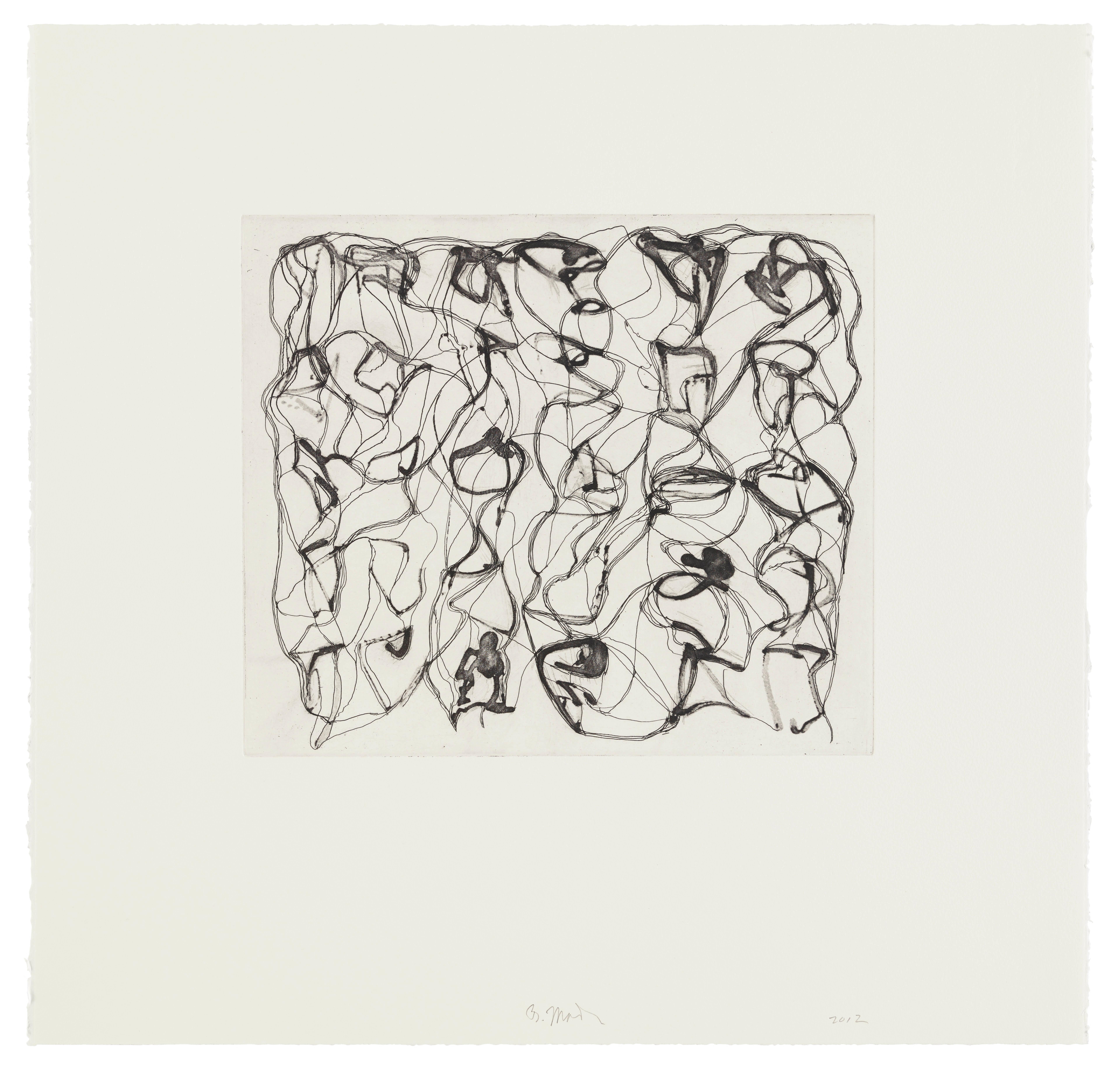 Brice Marden Abstract Print - #8