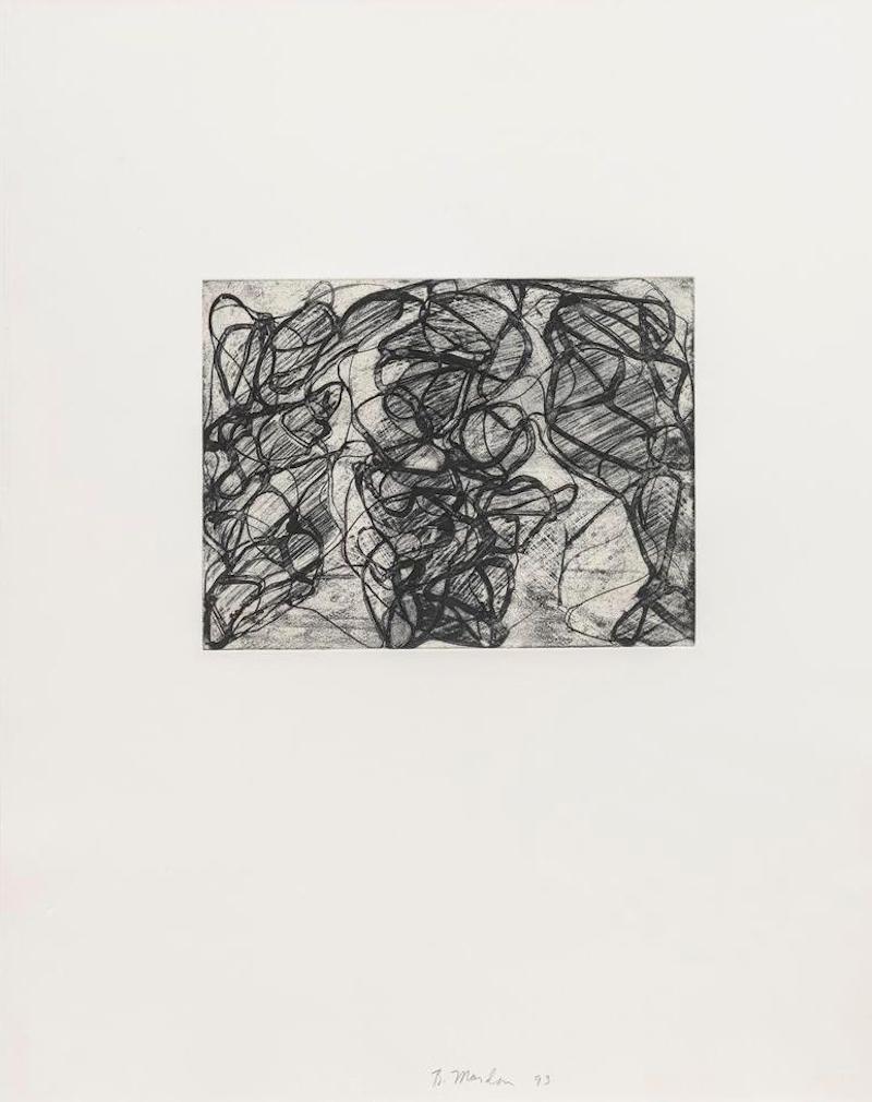 Brice Marden Abstract Print - After Botticelli I