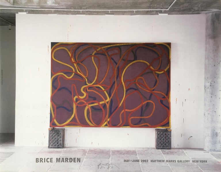 Brice Marden Abstract Print - "Attendants, Bears, and Rocks"