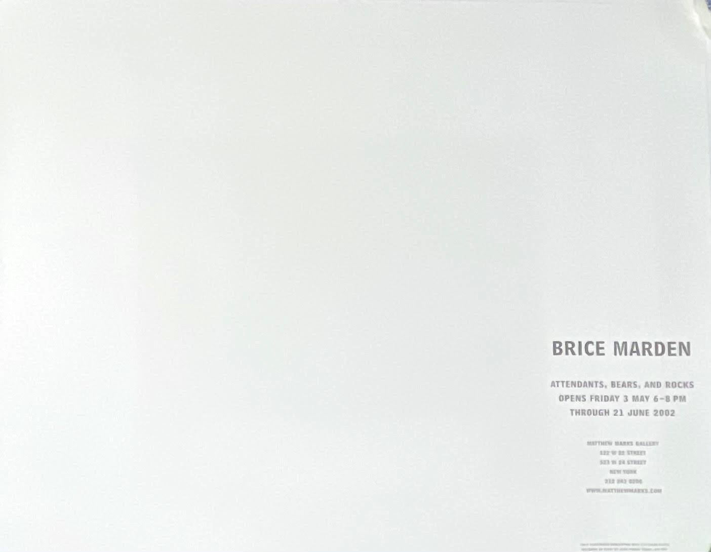 Galerieplakat von Matthew Marks: Attendants Bears and Rocks, signiert von Brice Marden im Angebot 4