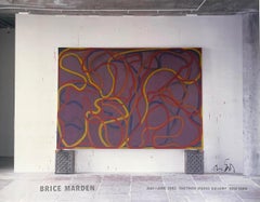 Affiche de la galerie Matthew Marks : Attendants Bears and Rocks, signée par Brice Marden