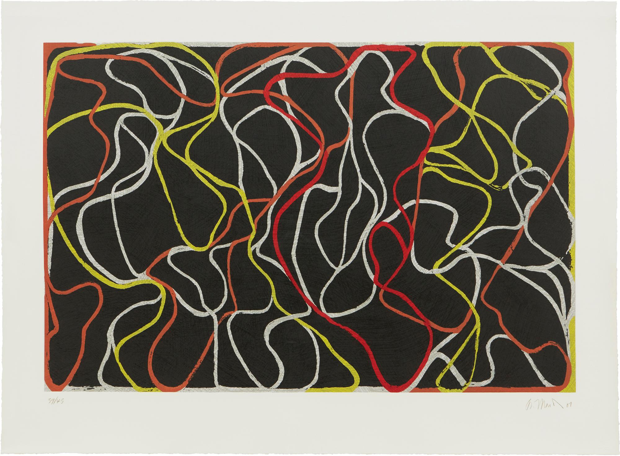 Brice Marden Abstract Print - Beyond Eagles Mere 2