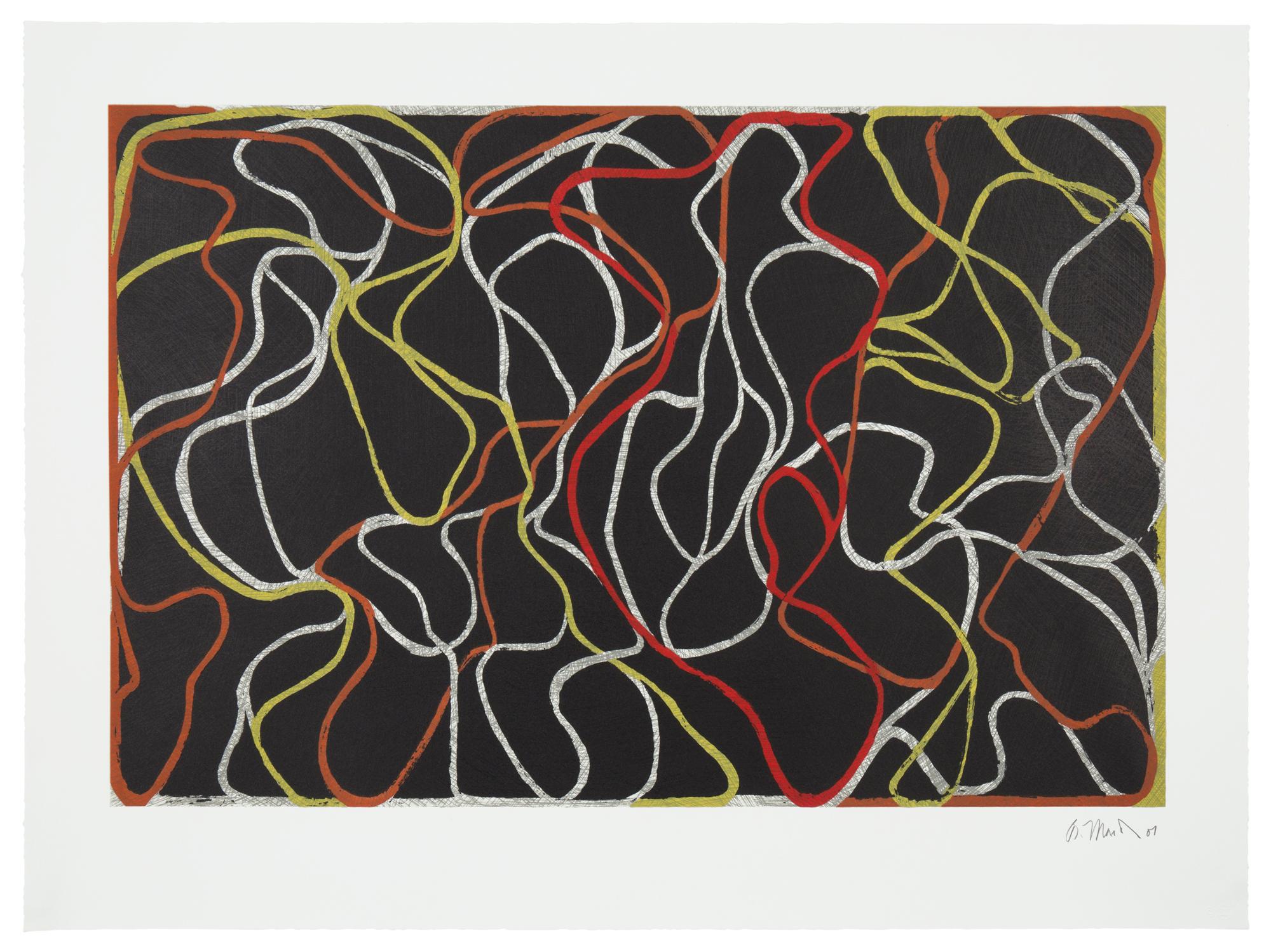 Brice Marden Abstract Print - Beyond Eagles Mere 2