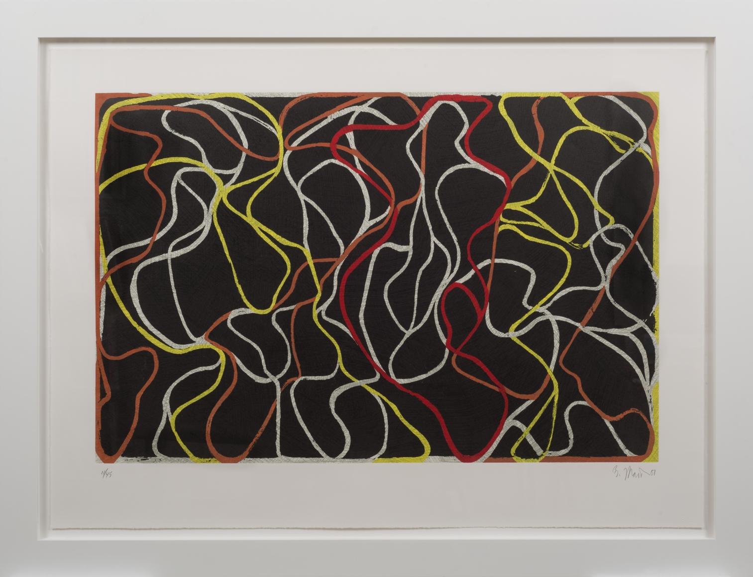 Brice Marden Abstract Print - Beyond Eagles Mere 2