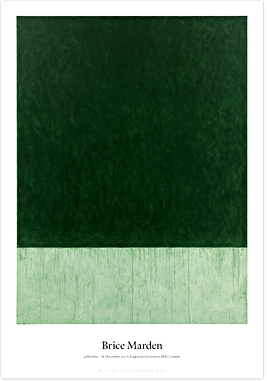 Brice Marden in London (handsigniert) Gagosian Gallery – Minimalistisches Offset-Poster