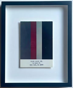 Brice Marden Stedelijk Museum Color Correction card, Hand signed by Brice Marden