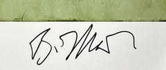Elevation Exhibition print, Hand Signed by Brice Marden Minimalist offset poster