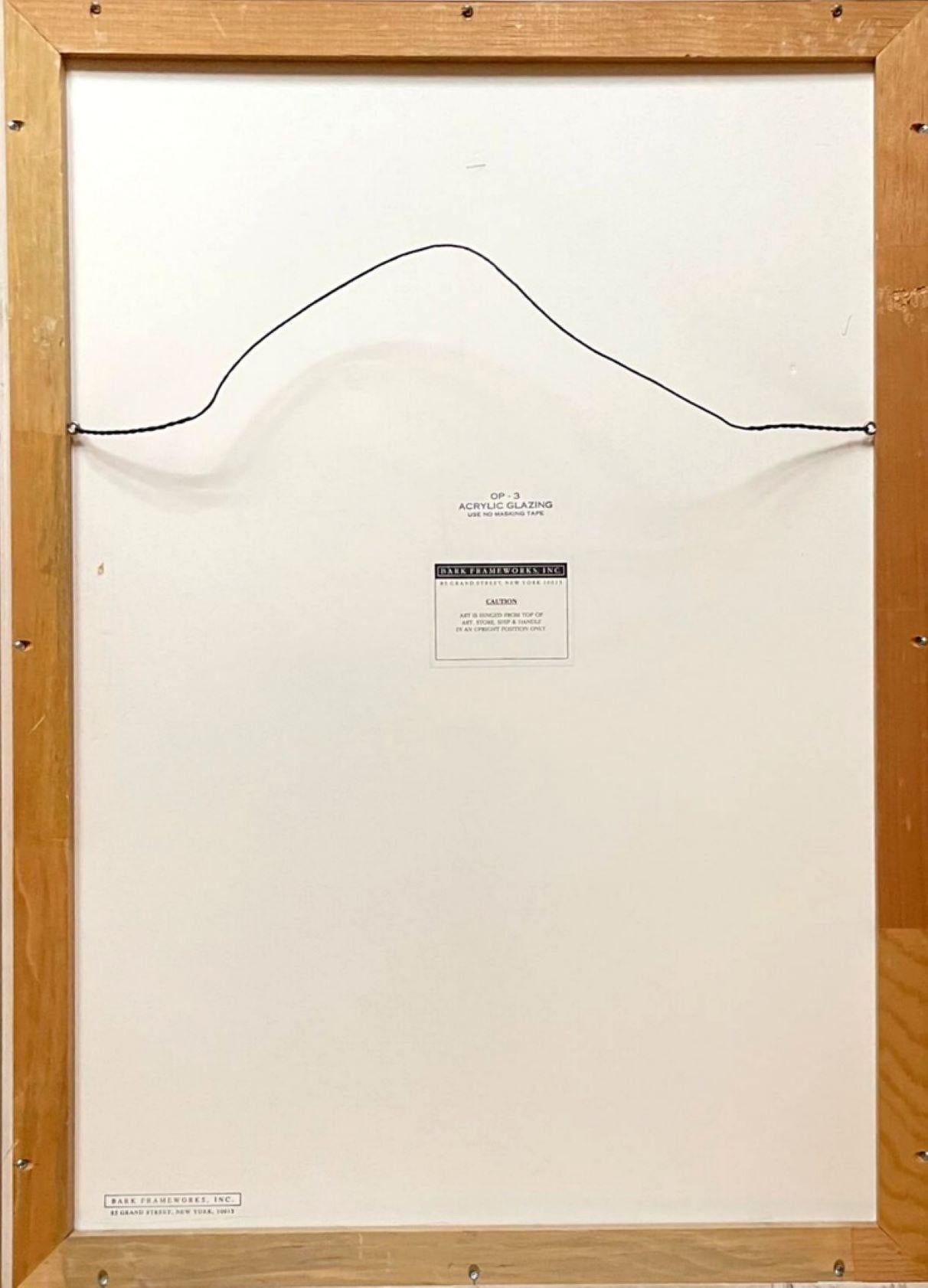 Limited Edition lithographic poster, Museum für Gegenwartskunst Basel, FRAMED - Minimalist Print by Brice Marden