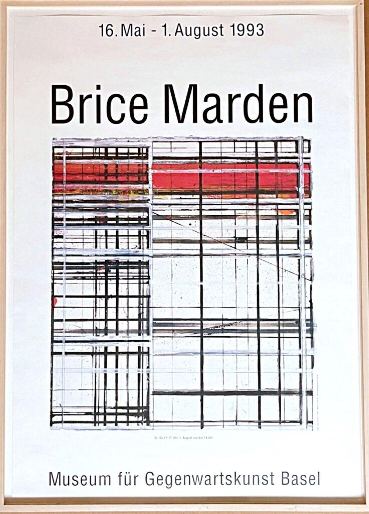Lithografisches Plakat in limitierter Auflage, Museum für Gegenwartskunst Basel (gerahmt) – Print von Brice Marden