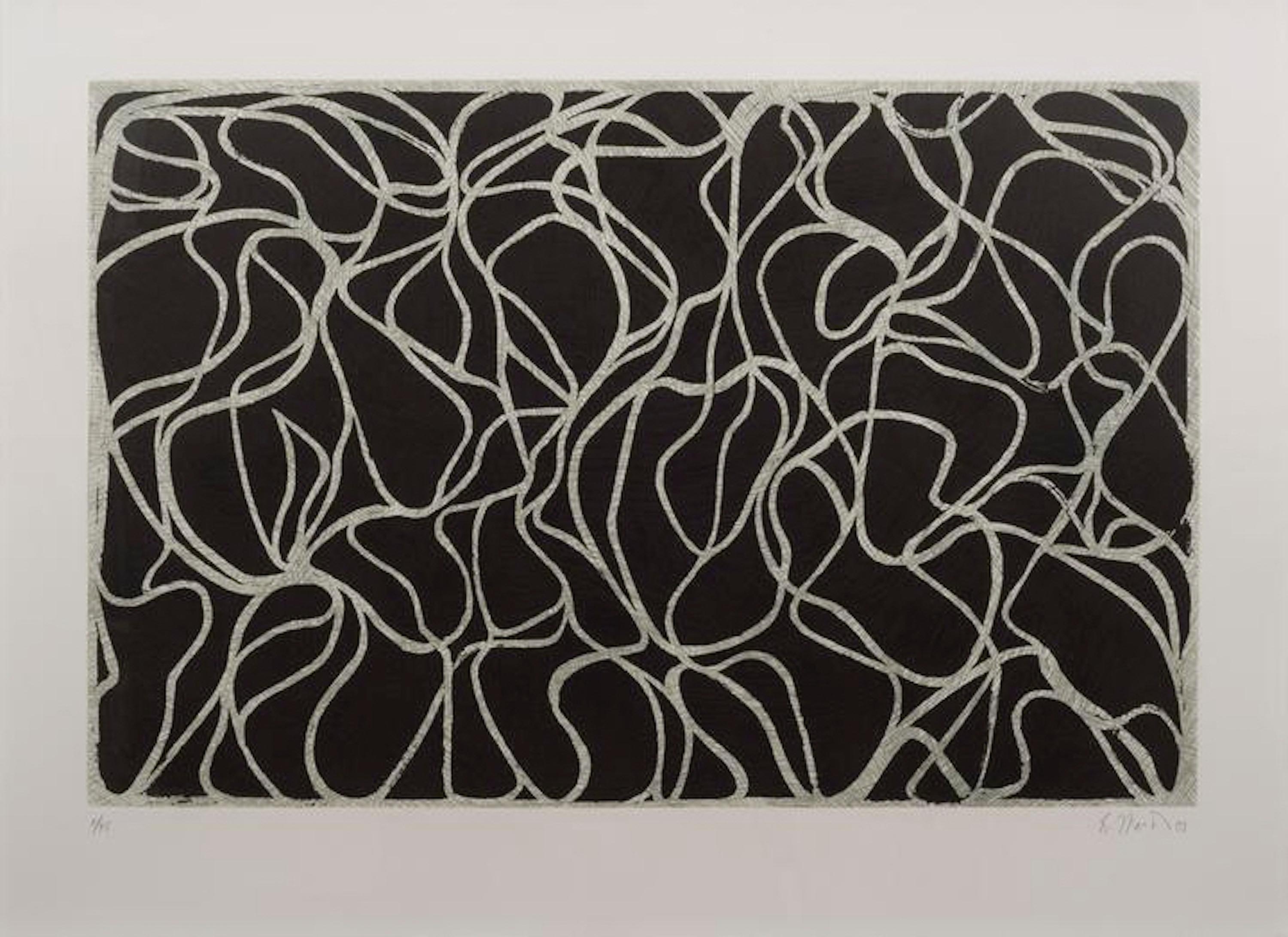 Brice Marden Abstract Print - Line Muses