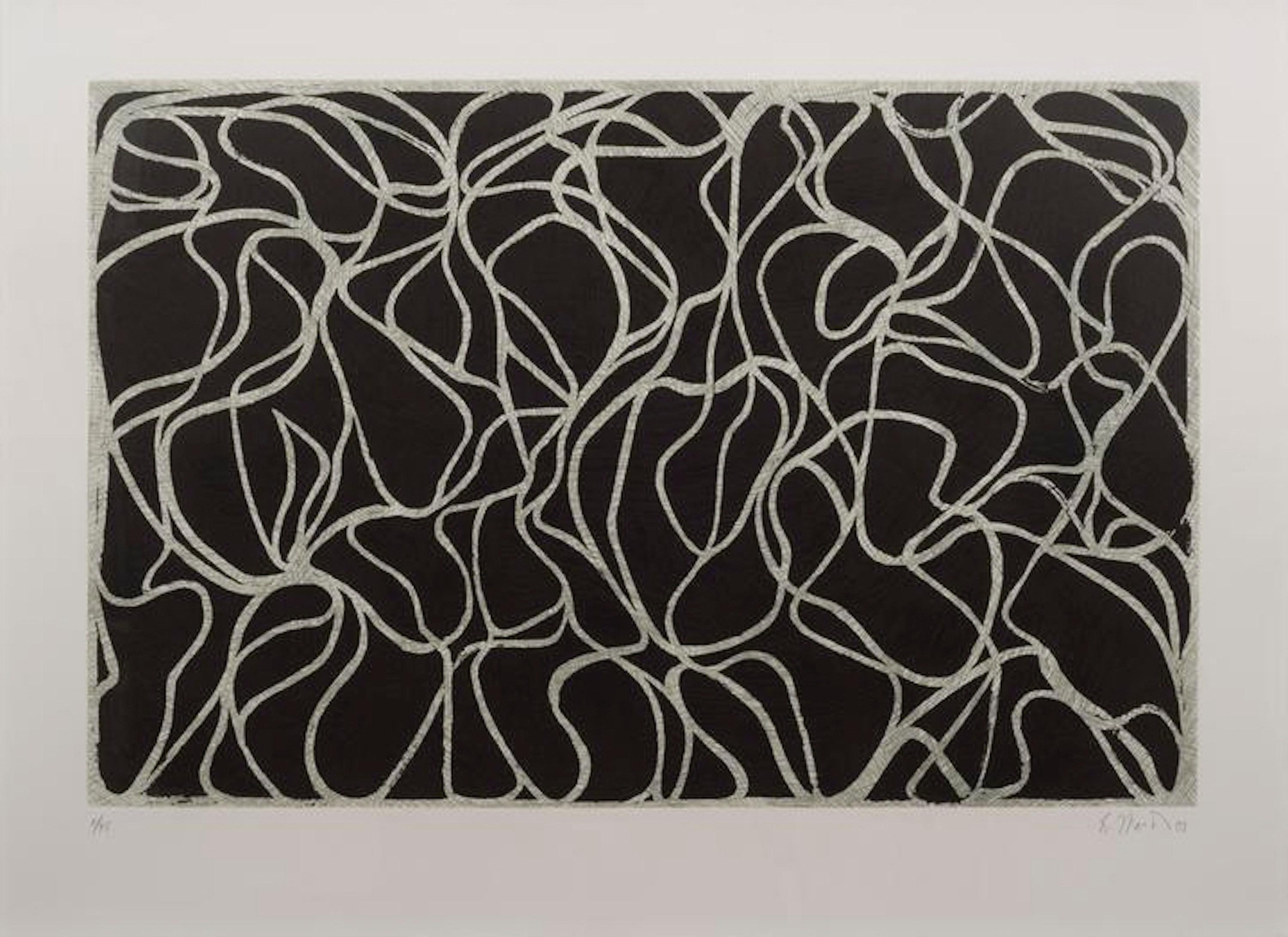 Brice Marden Abstract Print – Linie Musen