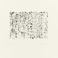 Obama Letter -- Etching, Artists for Obama, Abstract Art by Brice Marden