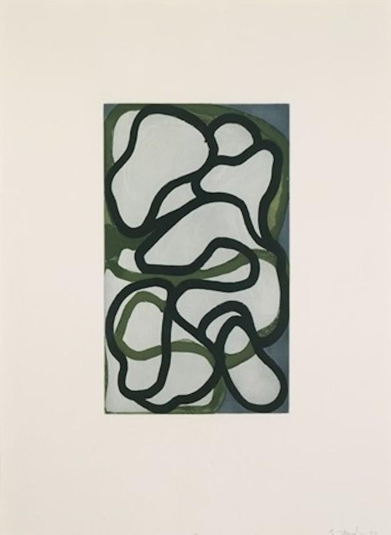 Created by Brice Marden as a color etching and aquatint in 1998, Suzhou I is hand-signed in pencil, dated and numbered, measuring 25 7/8 x 18 7/8 in (65.8 x 47.8 cm), unframed from the edition of 45.