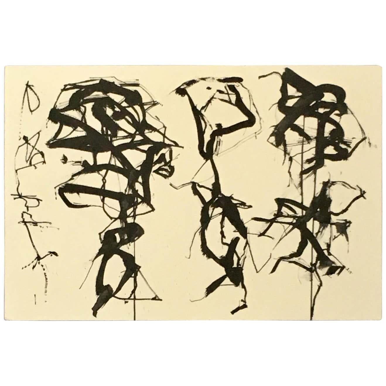 Brice Marden 
Vintage Exhibition Announcement
Published in conjunction with 'Brice Marden Work Books 1964-1995, Kunstmuseum Winterthur, 1997

Measures: 5 x 7 inches (opens to 5 x 14 inches).
Very good condition; printed on fine paper with