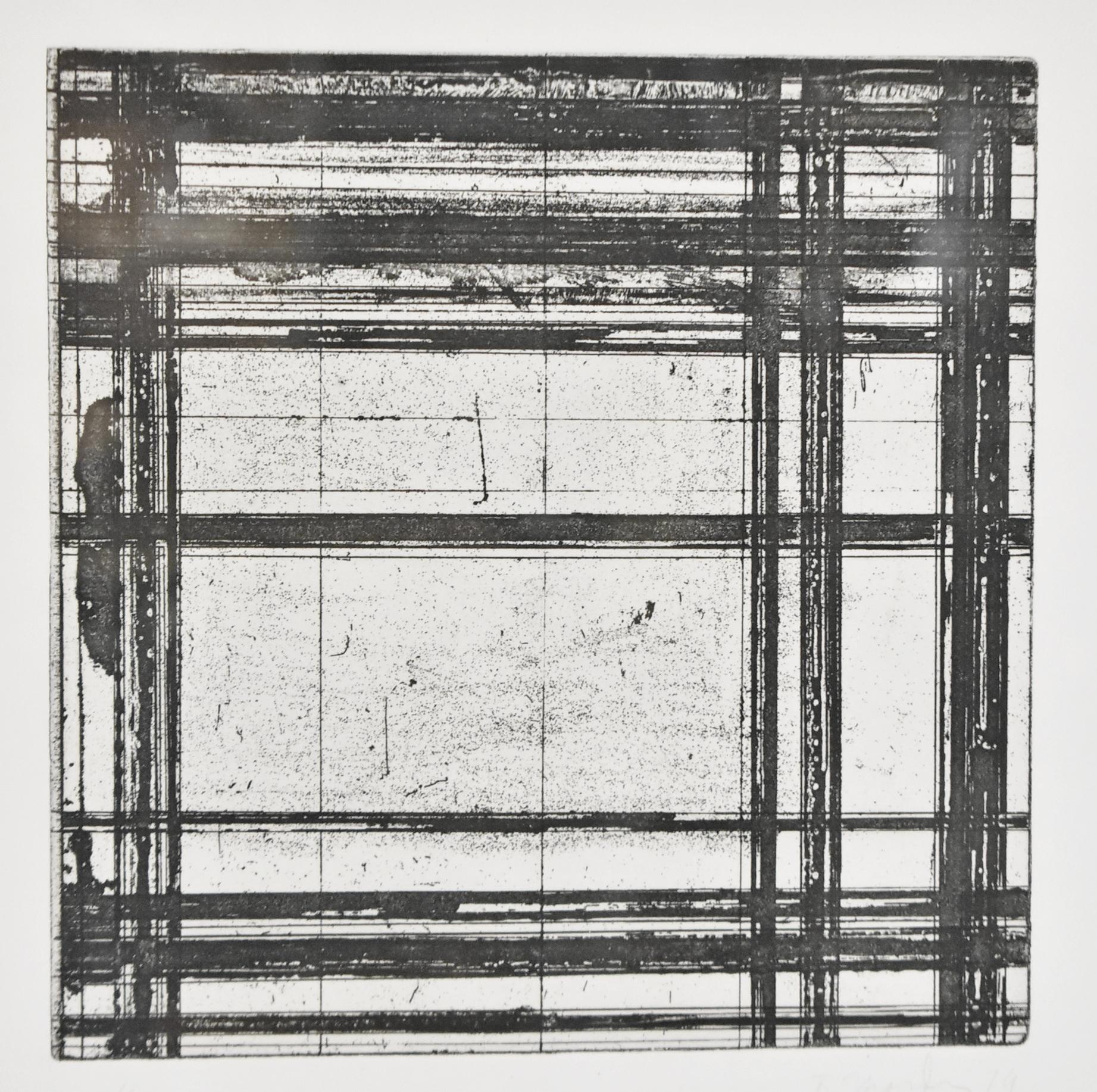 Brice Marden Set of 4 Etching Tiles, 1979 In Good Condition For Sale In Toledo, OH