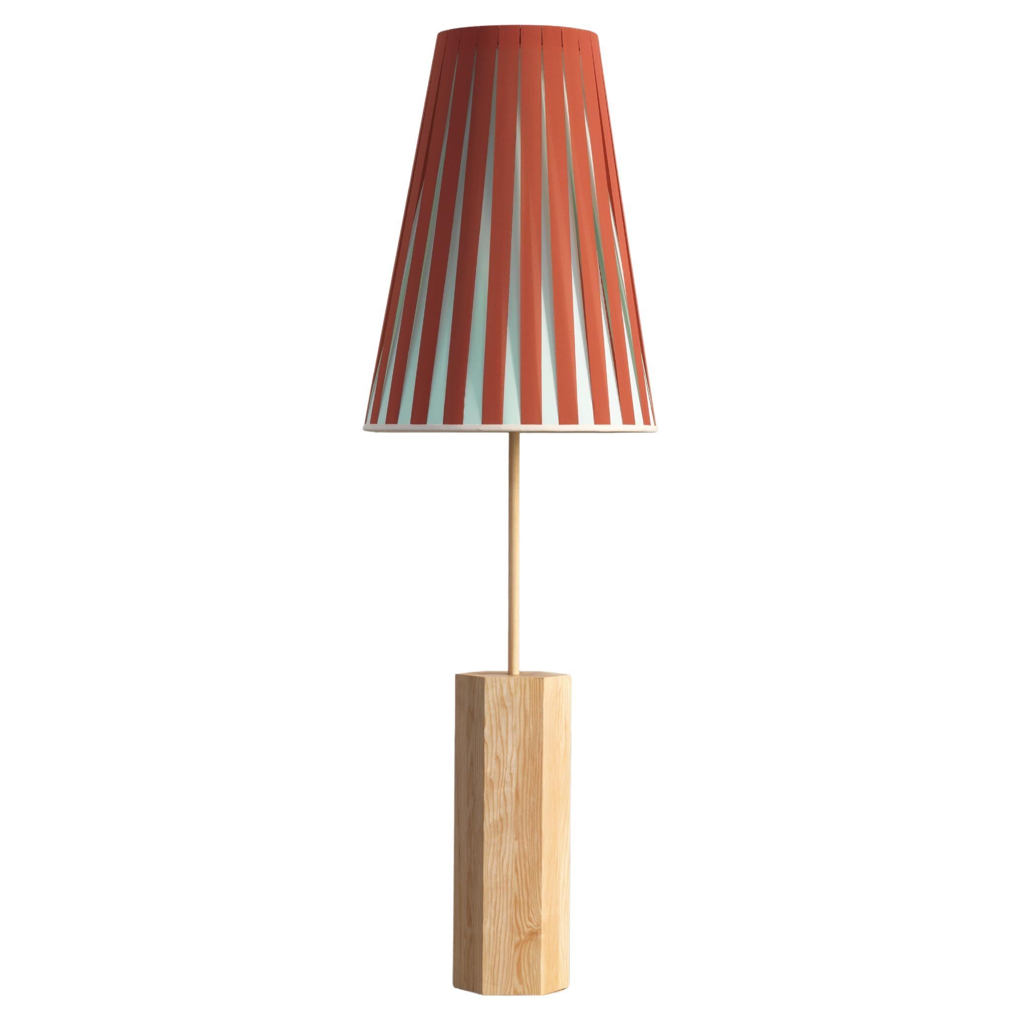 Brick and Green Haute Couture Floor Lamp by Servomuto