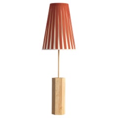 Brick and Pale Yellow Haute Couture Floor Lamp by Servomuto