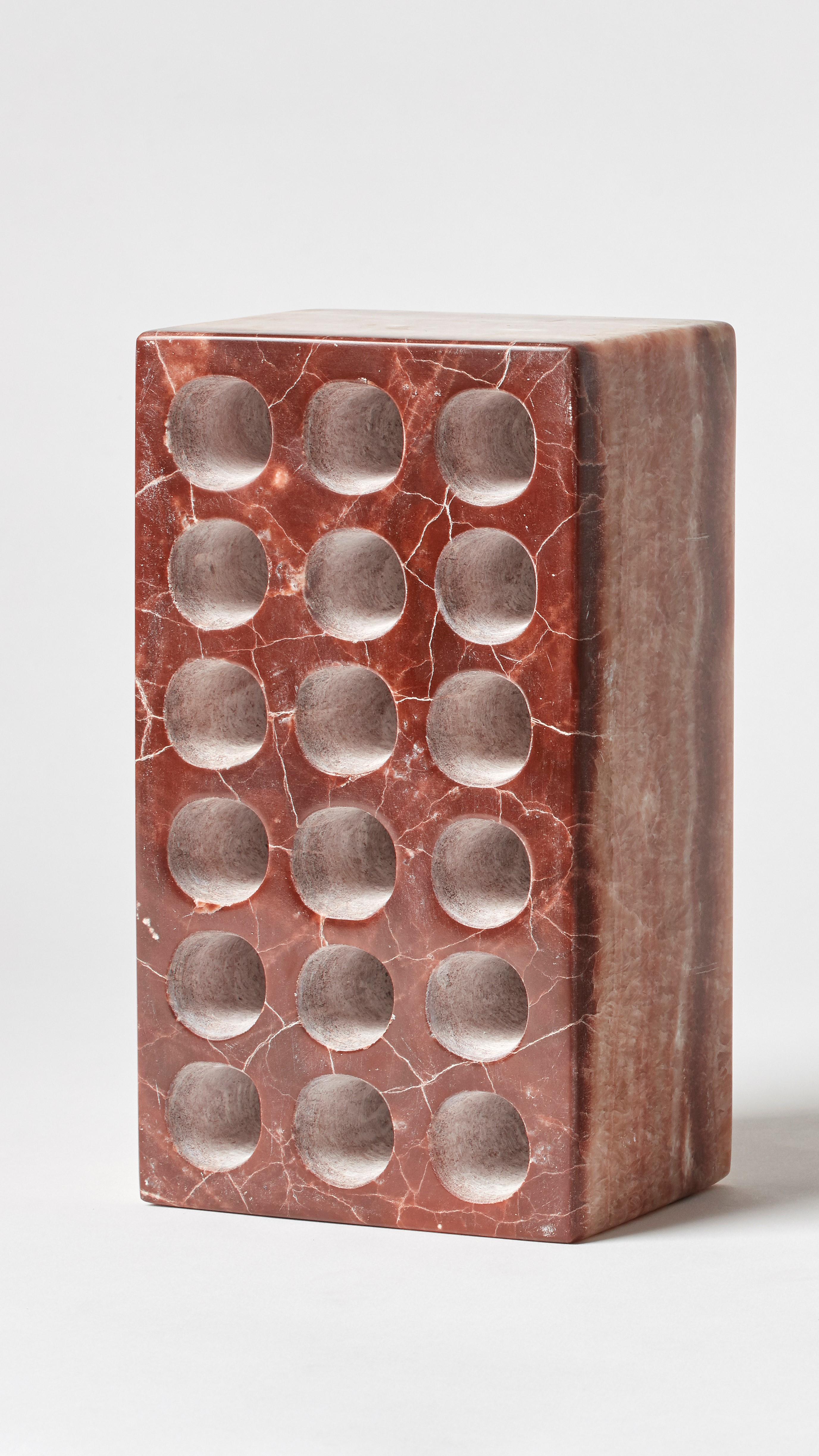 BRICK by Estudio Rafael Freyre
Dimensions: W 12.5 D 9 x H 23 cm 
Materials: Andes Stones
Also Available: Other finishes available.

The brick is a generic constructive element that constitutes part of the urban imaginary. In Peru, moreover, its