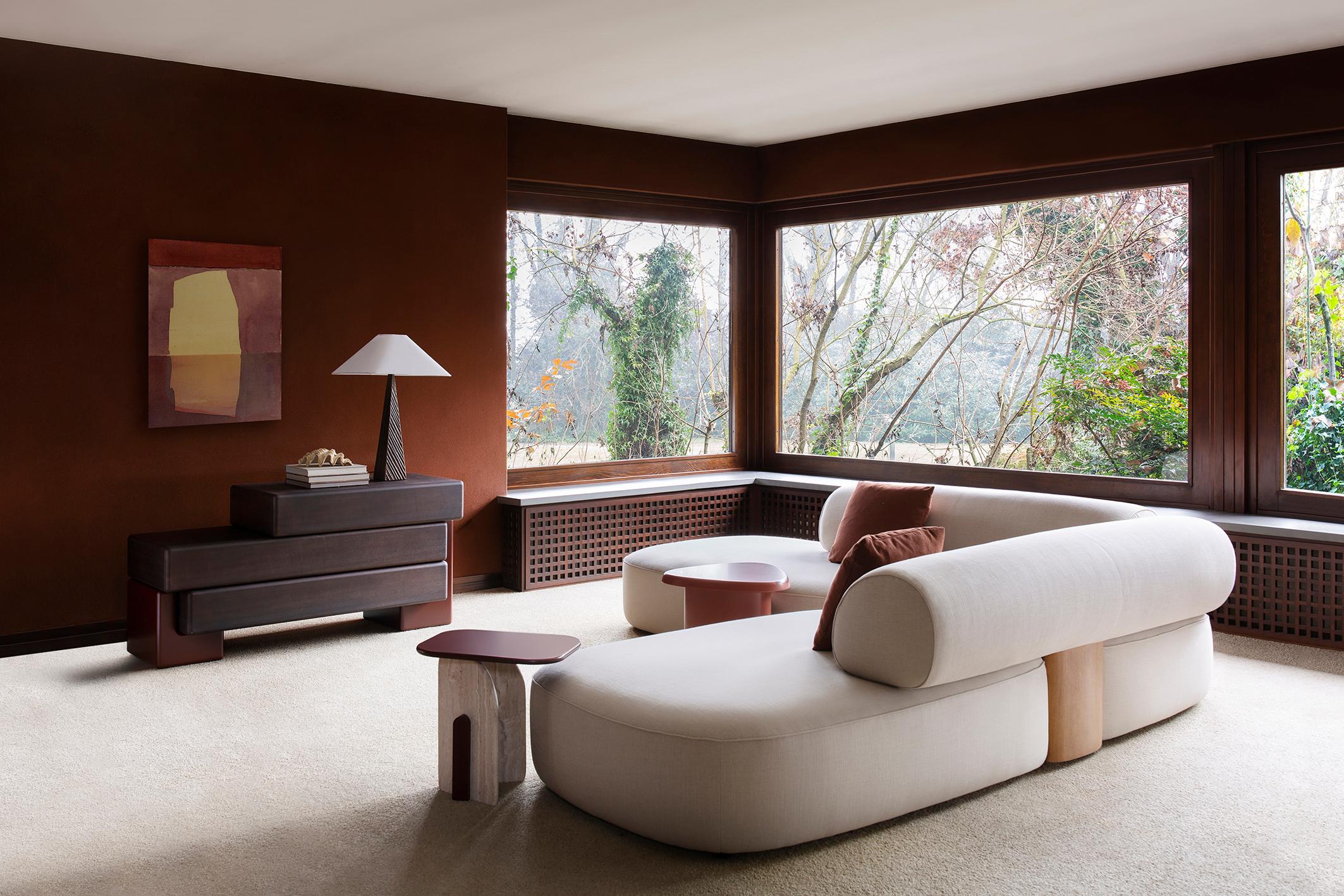 Ash Brick D Carpanese Home Italia Chest of Drawers For Sale