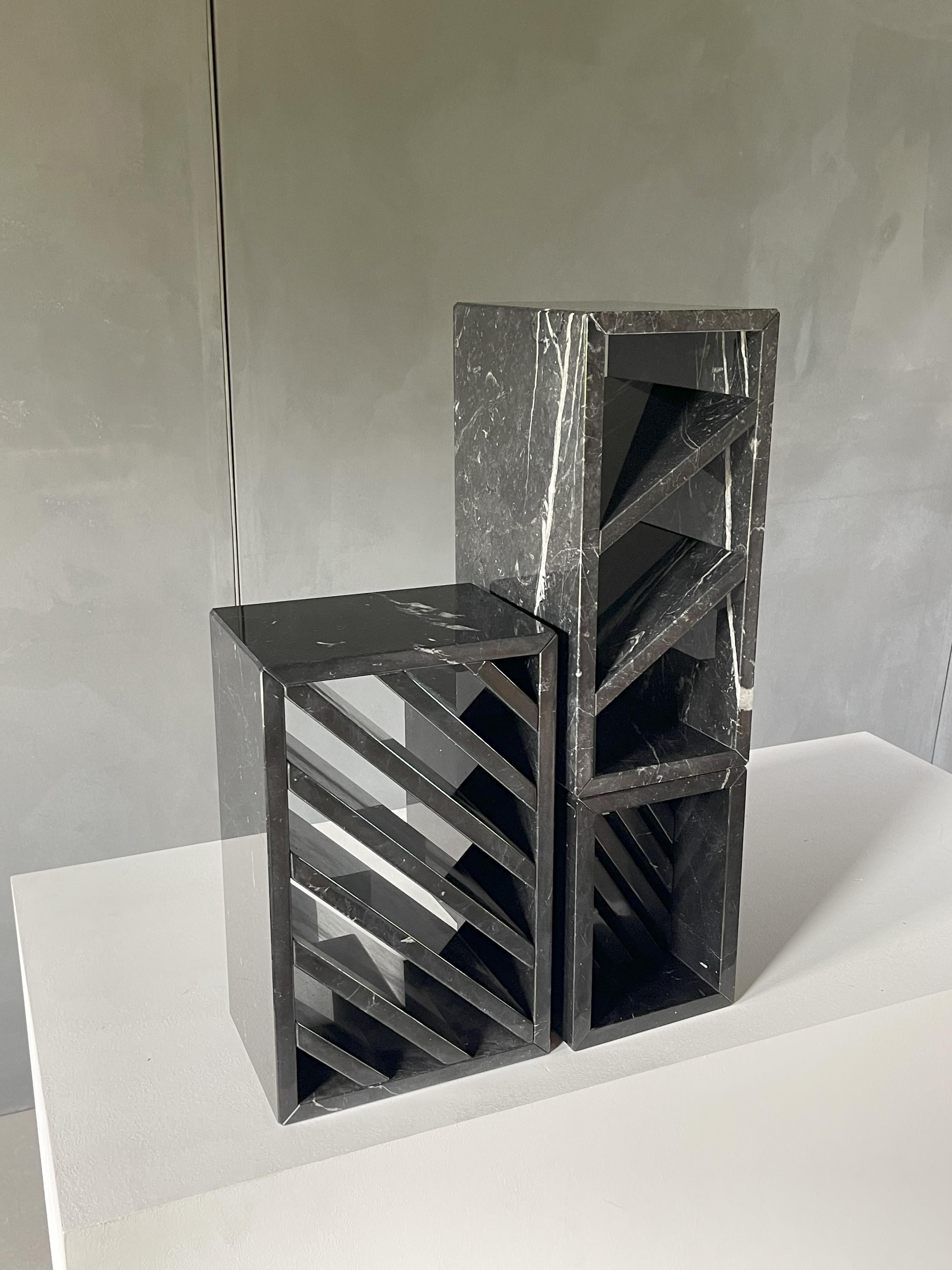 Contemporary BRICK III Side Table - Grégoire de Lafforest For Sale
