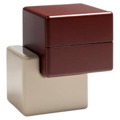 Brick N Carpanese Home Italia Nightstand with Lacquered Base