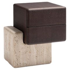 Brick N Carpanese Home Italia Nightstand with Marble Base