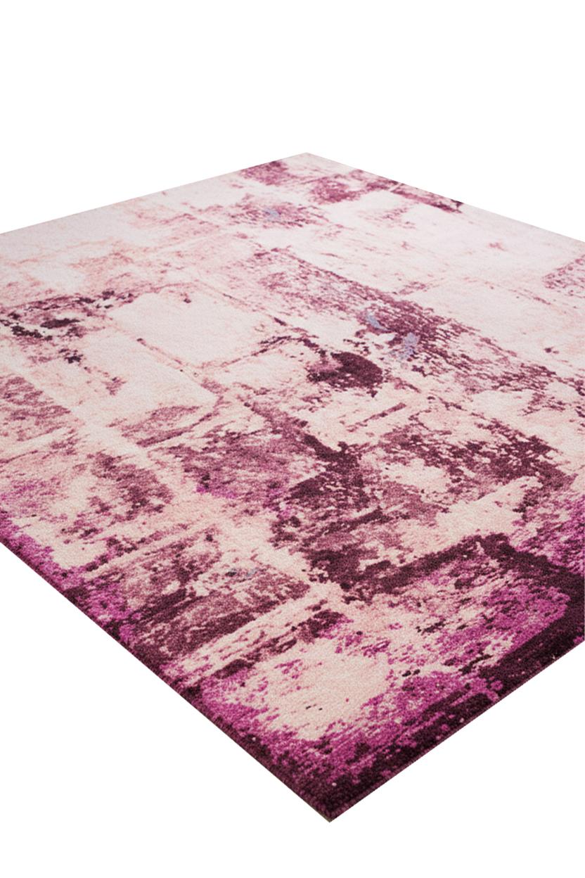 Altro Brick No.04, rosa - Tappeto in lana e seta annodato a mano di Knots Rugs in vendita