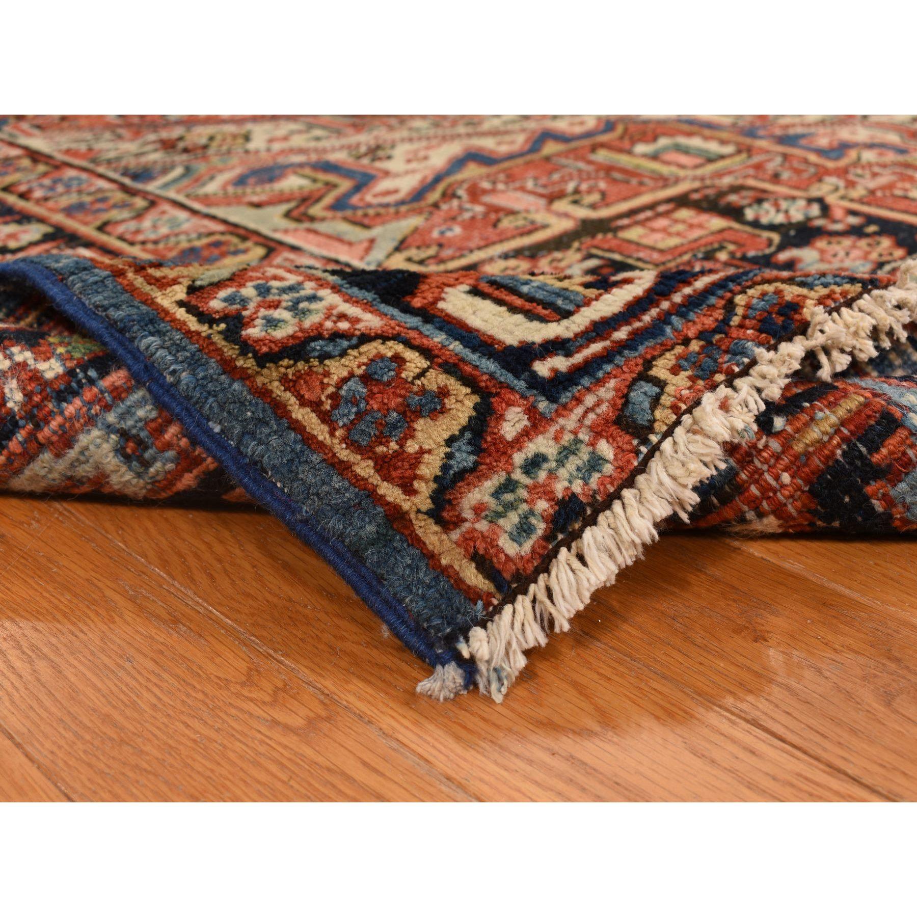 Rojo Ladrillo Antiguo Persa Heriz Buen Estado Alfombra de Lana Anudada a Mano en Excelente estado para la venta en Carlstadt, NJ