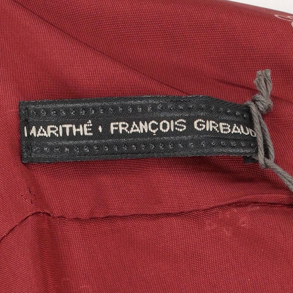 Brick red Marithé + François Girbaud 2000s crop top with floral print For Sale 6