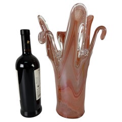 Brick red Murano Glass Vase, 1960s