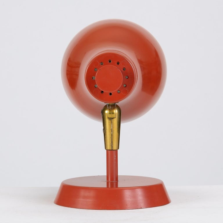 Brick Red Wall Sconce by Gerald Thurston for Lightolier at 1stDibs