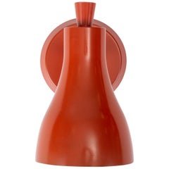 Brick Red Wall Sconce by Gerald Thurston for Lightolier