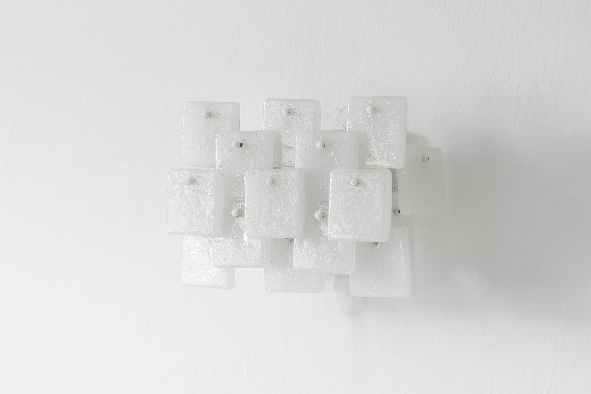 Lámpara de pared Brick de J.T. Kalmar para Kalmar, década de 1970 Moderno de mediados de siglo en venta